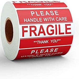 3/$25⛔ FRAGILE! STICKER ROLL x 500 STICKERS